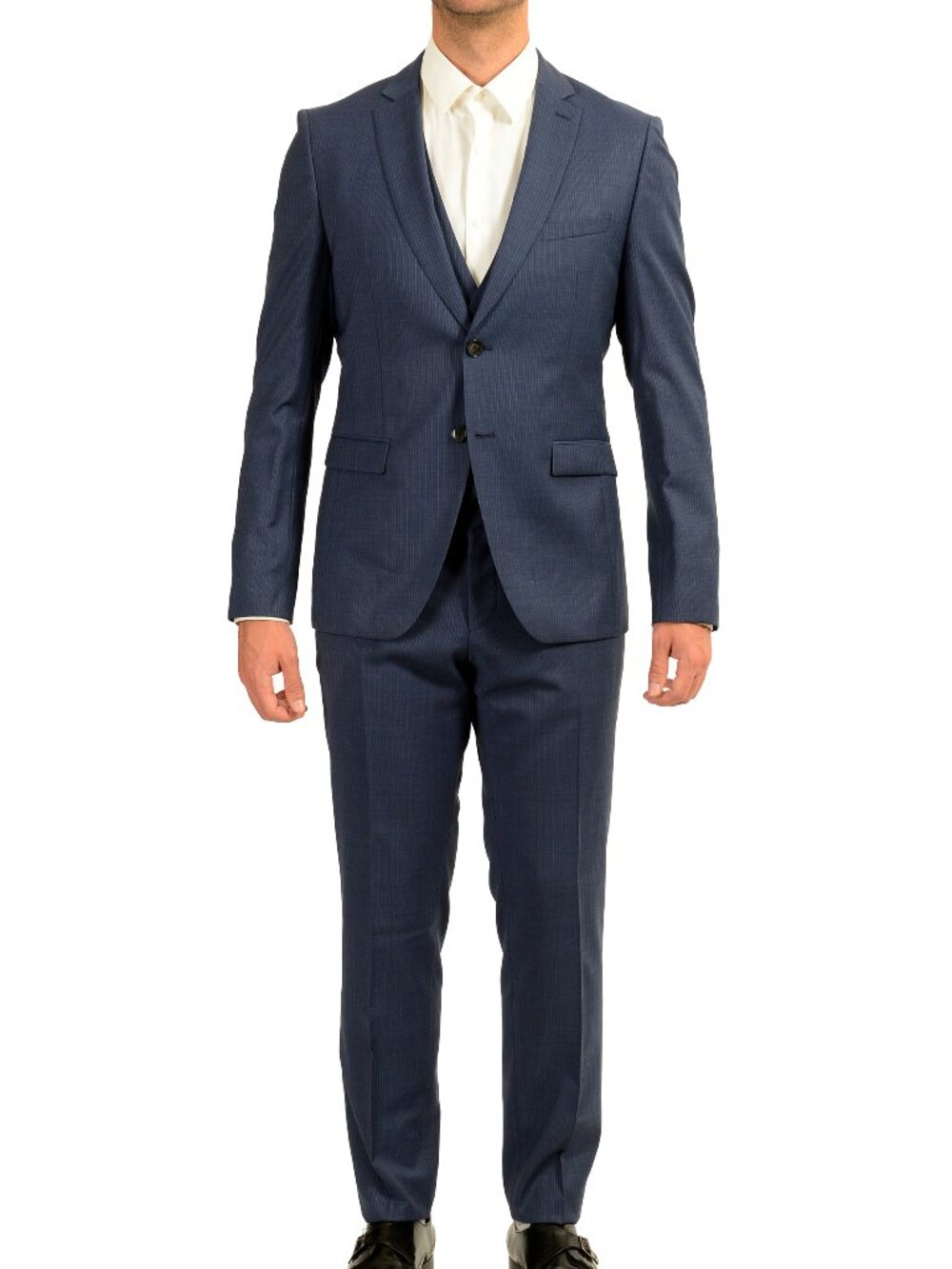 Hugo Boss Men's Reymond/WentenWE1 Extra Slim Fit Wool 3 Piece Suit US 40R IT 50R